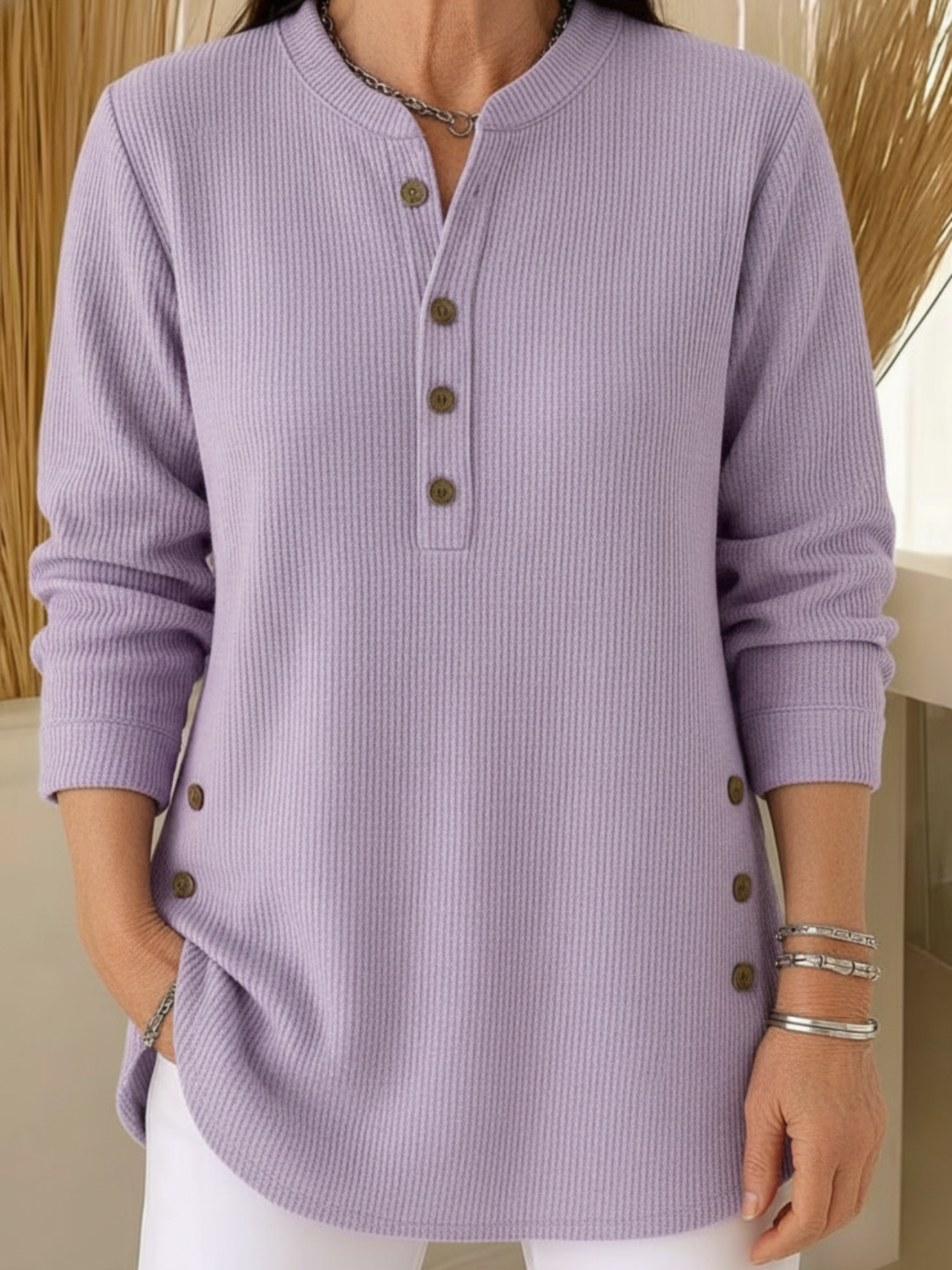 Élise™ – Long-Sleeved Knitted Jumper