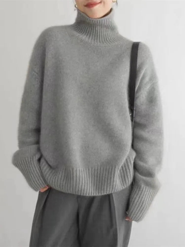LINDA | TURTLENECK CASHMERE SWEATER