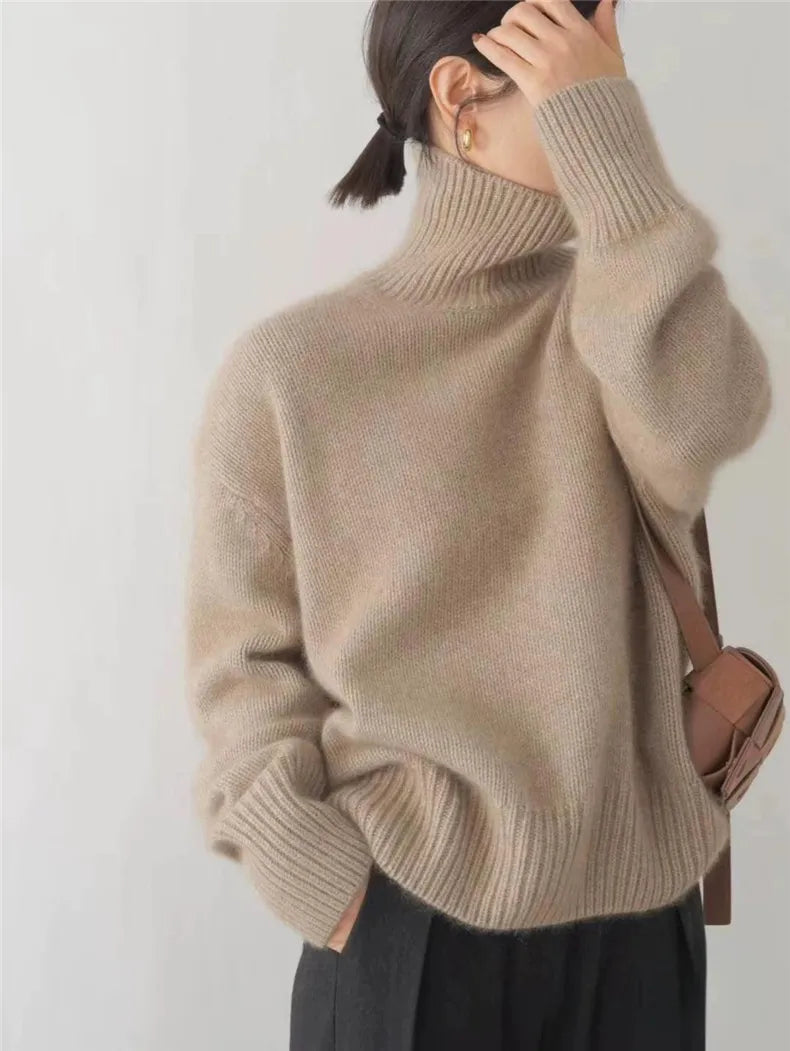LINDA | TURTLENECK CASHMERE SWEATER