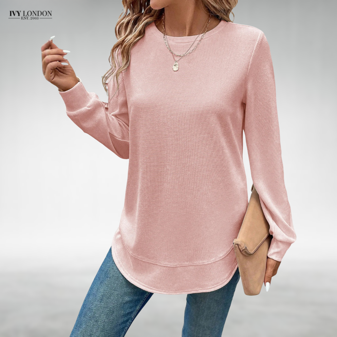 NELA | COMFY LONG SLEEVE TOP WITH TUMMY COVERAGE