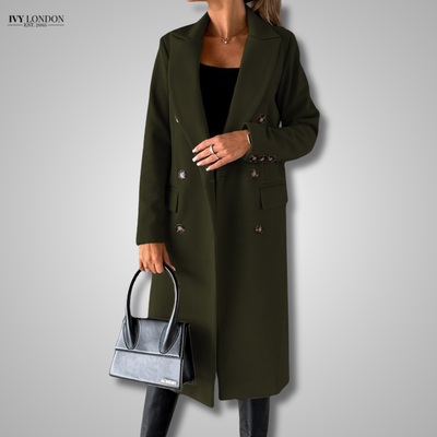 PAMELA | ELEGANT LONG COAT WITH TUMMY COVERAGE