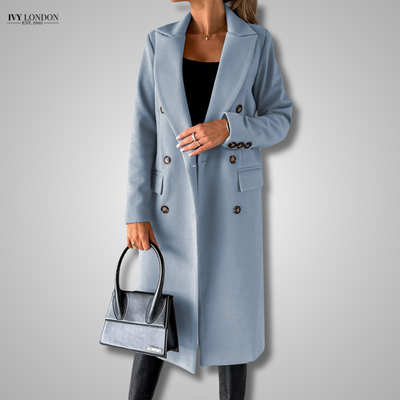 PAMELA | ELEGANT LONG COAT WITH TUMMY COVERAGE