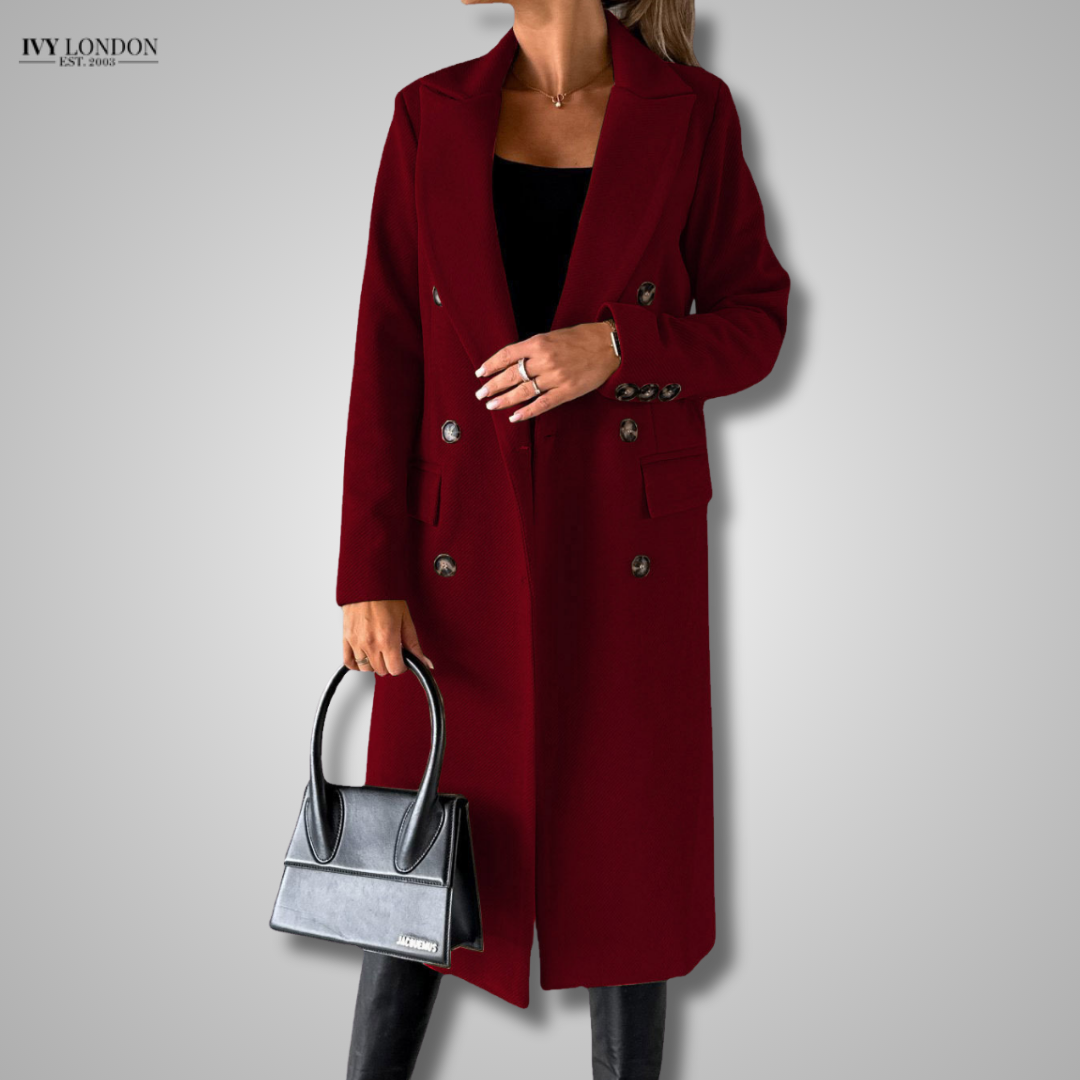 PAMELA | ELEGANT LONG COAT WITH TUMMY COVERAGE
