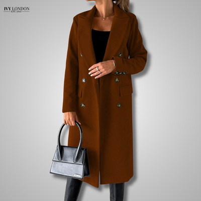 PAMELA | ELEGANT LONG COAT WITH TUMMY COVERAGE