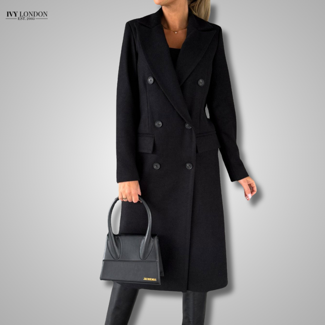 PAMELA | ELEGANT LONG COAT WITH TUMMY COVERAGE