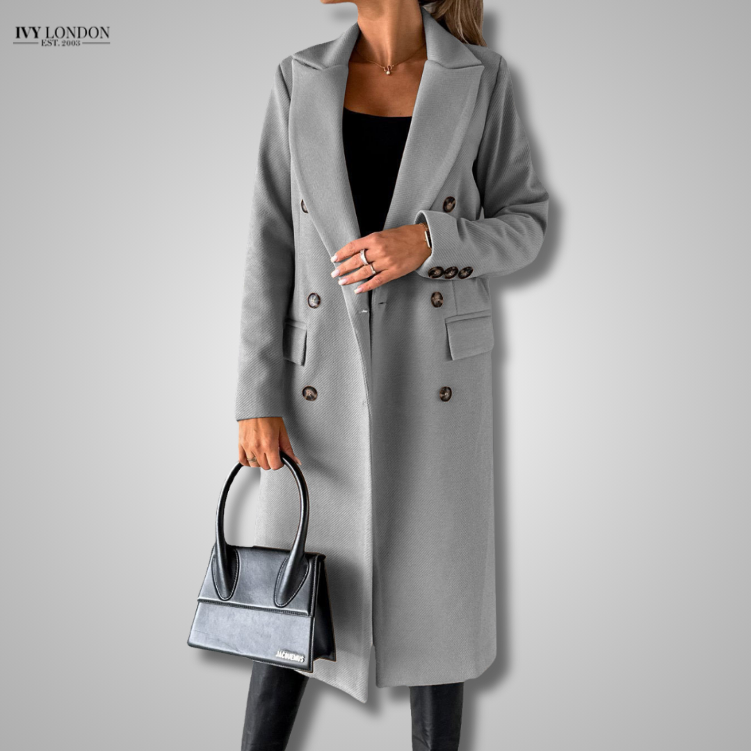 PAMELA | ELEGANT LONG COAT WITH TUMMY COVERAGE