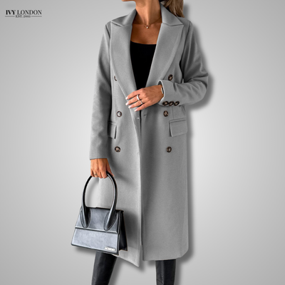 PAMELA | ELEGANT LONG COAT WITH TUMMY COVERAGE