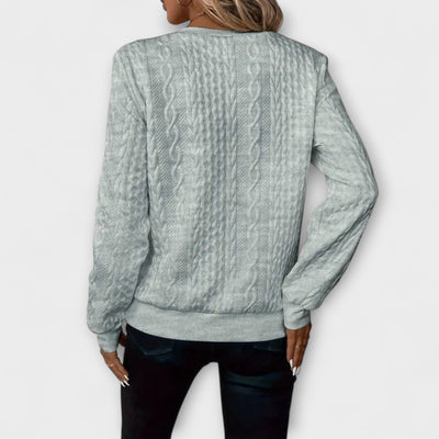JOY | CHIC ELEGANT KNIT ZIP-UP SWEATER