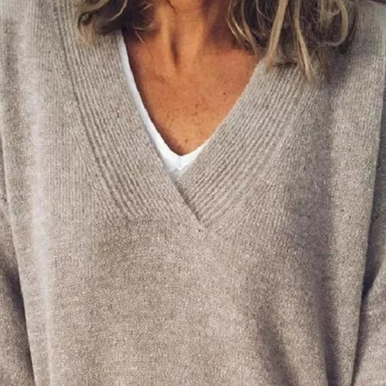STELLA | LUXURY CASHMERE V-NECK PULLOVER